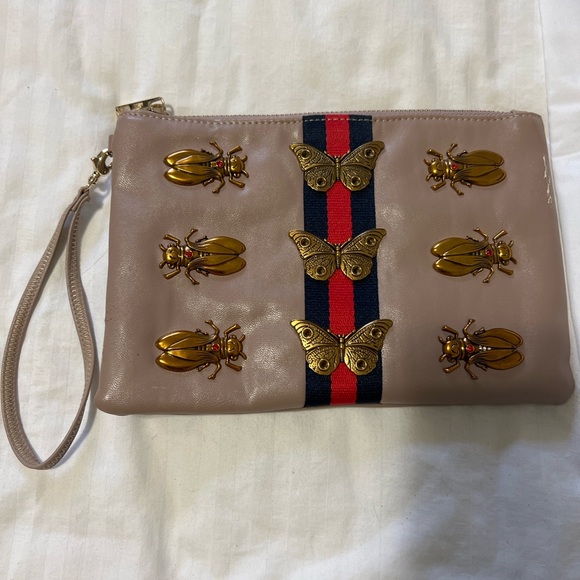 Clutch with Bug and Butterfly Design - Picture 1 of 3